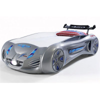 Детская кровать машина Tesla Star 190 x 90 см, серая