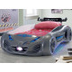 Детская кровать машина Tesla Star 190 x 90 см, серая
