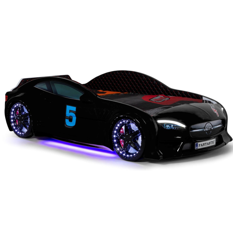 Дитяче ліжко-машина Mercedes GT+ 160 x 80 см, чорне