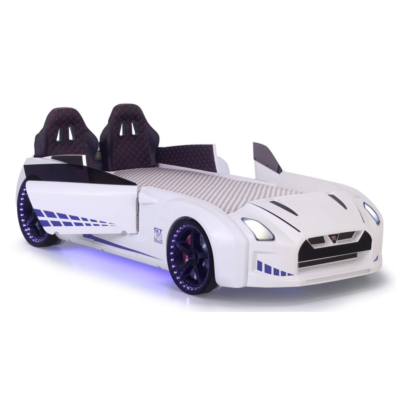 Детская кровать машина Porsche 190 x 90 см, белая