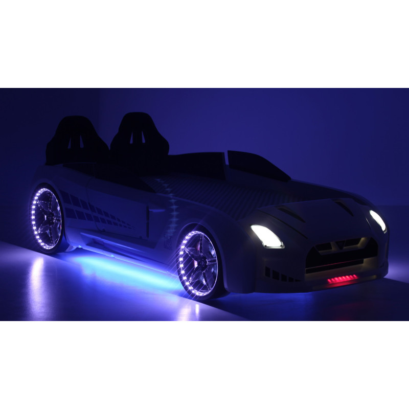 Детская кровать машина Porsche 190 x 90 см, белая