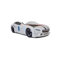 Детская кровать машина Mercedes GT+ 160 x 80 см, белая