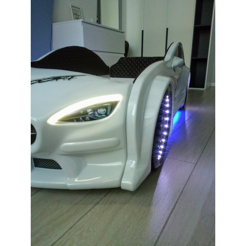 Дитяче ліжко-машина Mercedes GT+ 160 x 80 см, біле