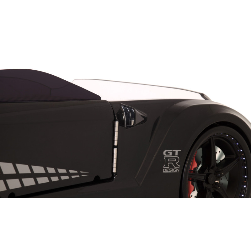 Детская кровать машина Porsche 190 x 90 см, чёрная