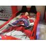 Дитяче ліжко-машина Audi 190 x 90 см з узголів'ям, червоне