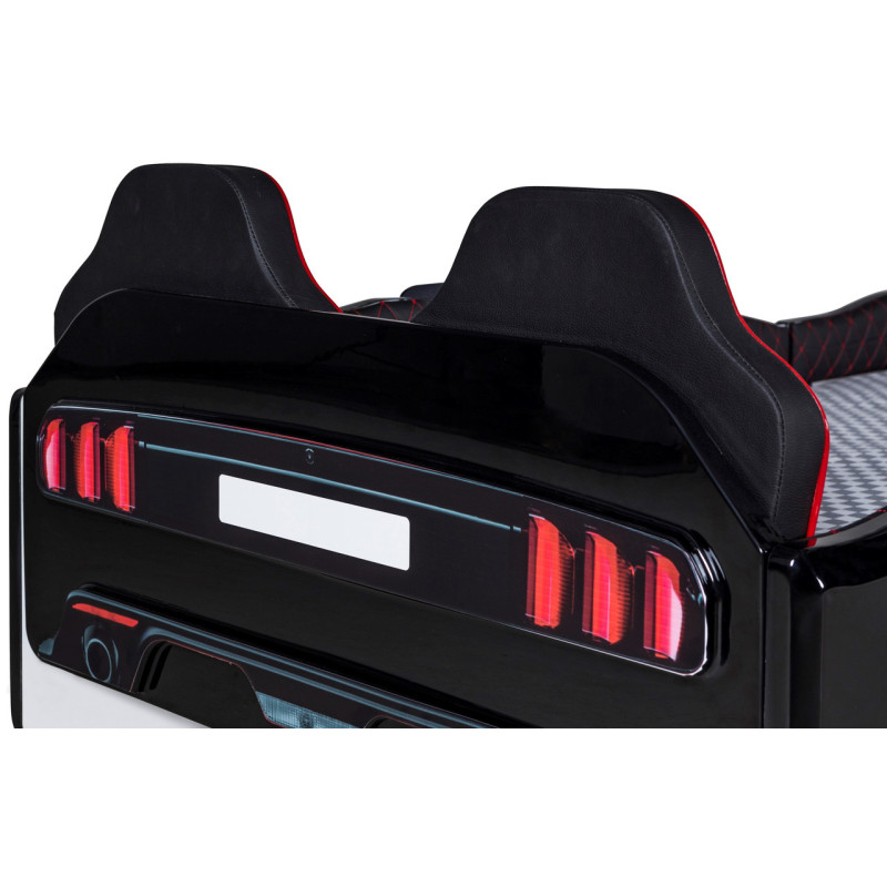 Детская кровать машина Mustang 190 x 90 см, чёрная