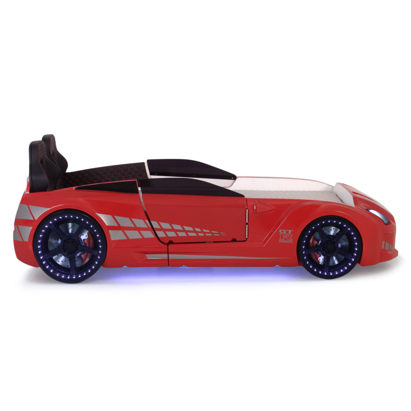 Детская кровать машина Porsche 190 x 90 см, красная