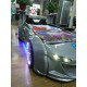 Детская кровать машина Jaguar 190 x 90 см, серая