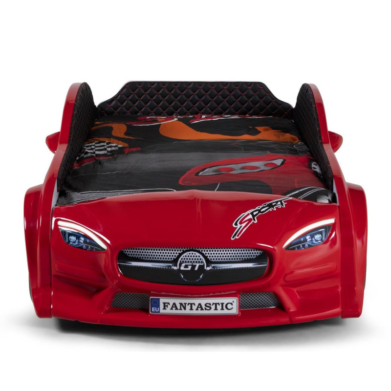 Дитяче ліжко-машина Mercedes GT+ 160 x 80 см, червоне