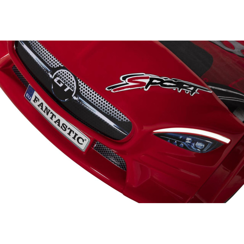 Дитяче ліжко-машина Mercedes GT+ 160 x 80 см, червоне