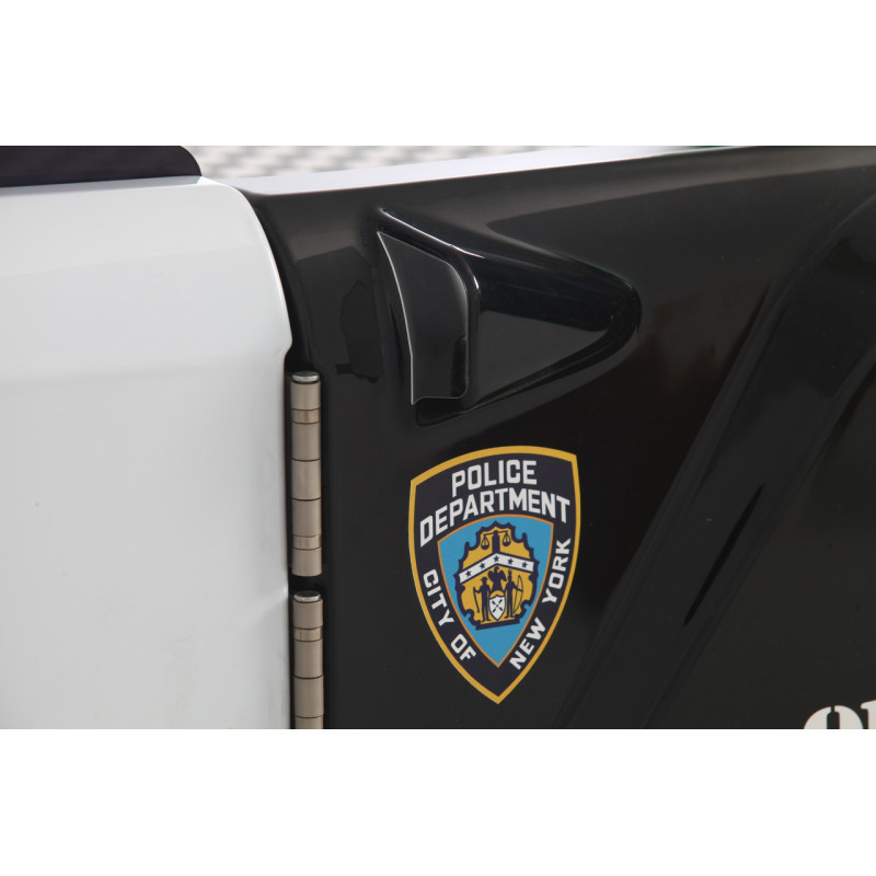 Детская кровать машина Police Porsche 190 x 90 см, белая