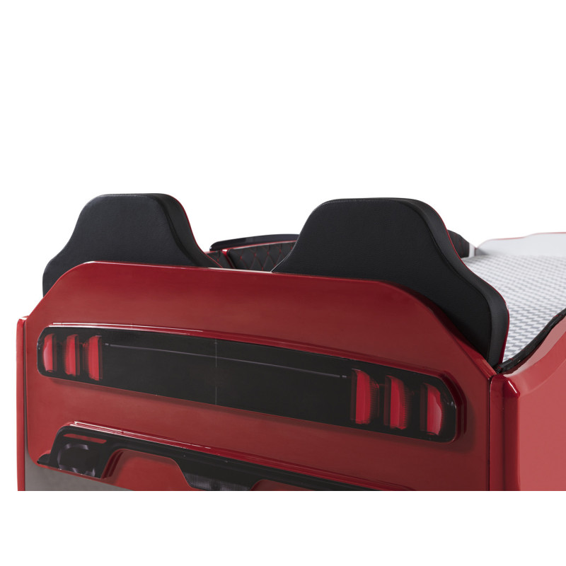 Детская кровать машина Mustang 190 x 90 см, красная