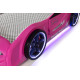 Детская кровать машина Mustang 190 x 90 см, розовая