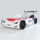 Детская кровать машина Supercar 190 x 90 см, белая