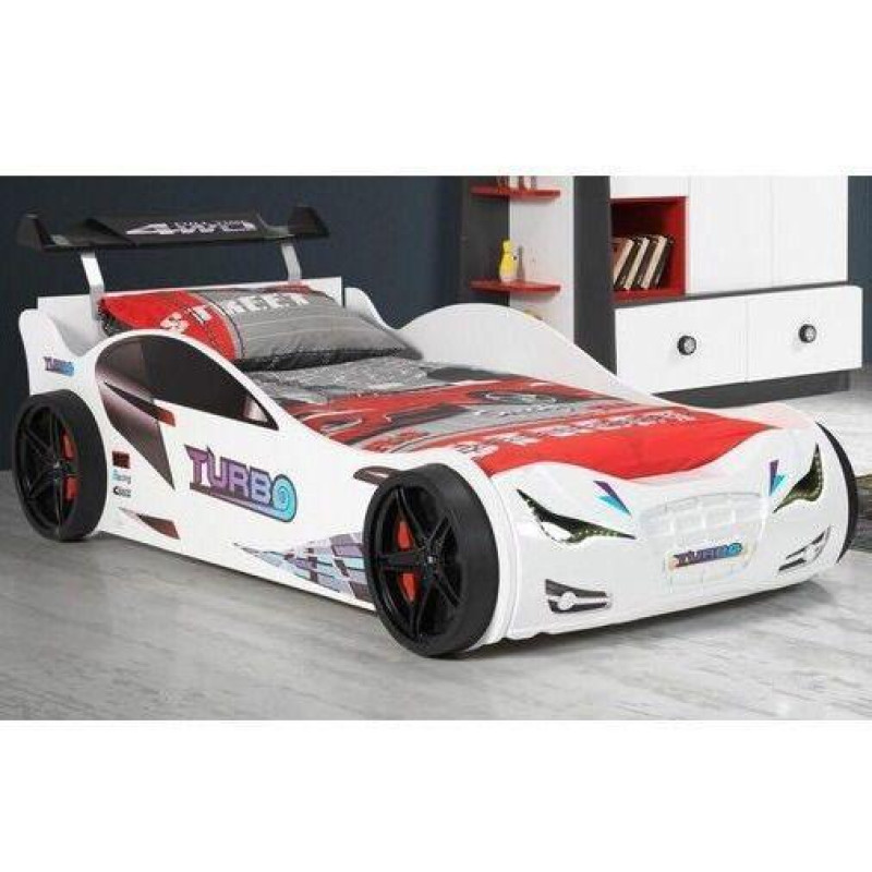 Детская кровать машина Supercar 190 x 90 см, белая
