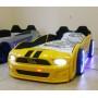 Дитяче ліжко-машина Mustang 190 x 90 см, жовте