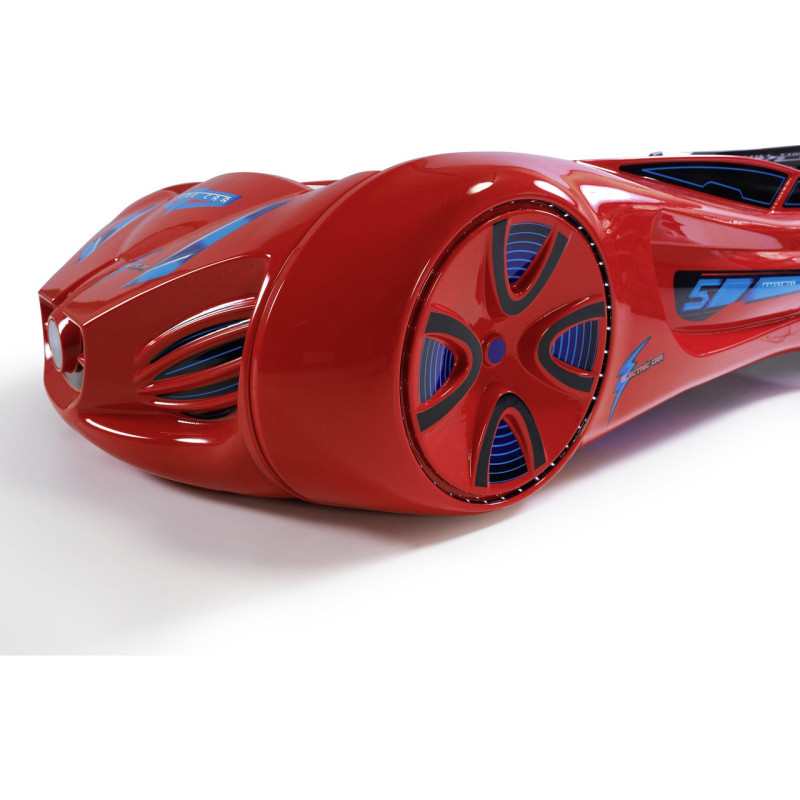 Детская кровать машина Tesla Star 190 x 90 см, красная