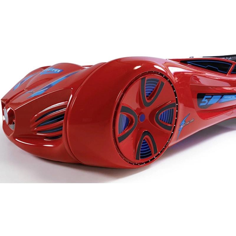 Детская кровать машина Tesla Star 190 x 90 см, красная