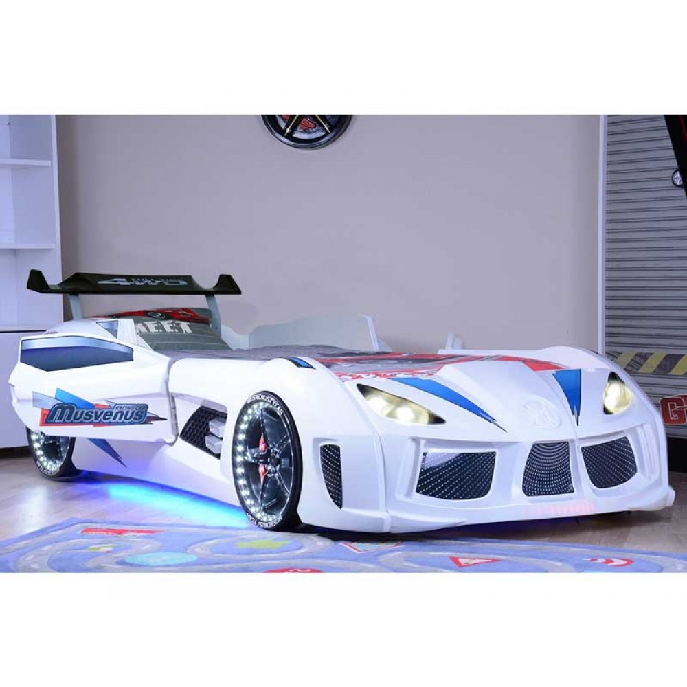 Дитяче ліжко-машина Audi 190 x 90 см, біле