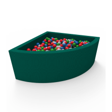 Кутовий сухий басейн з кульками Kidigo Lucky Green