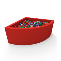 Угловой сухой бассейн с шариками Kidigo Lucky Red