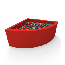 Кутовий сухий басейн з кульками Kidigo Lucky Red