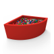 Угловой сухой бассейн с шариками Kidigo Lucky Red