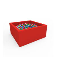 Квадратний сухий басейн з кульками Kidigo Lucky Red