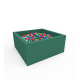 Квадратный сухой бассейн с шариками Kidigo Lucky Green