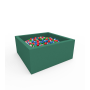 Квадратний сухий басейн з кульками Kidigo Lucky Green