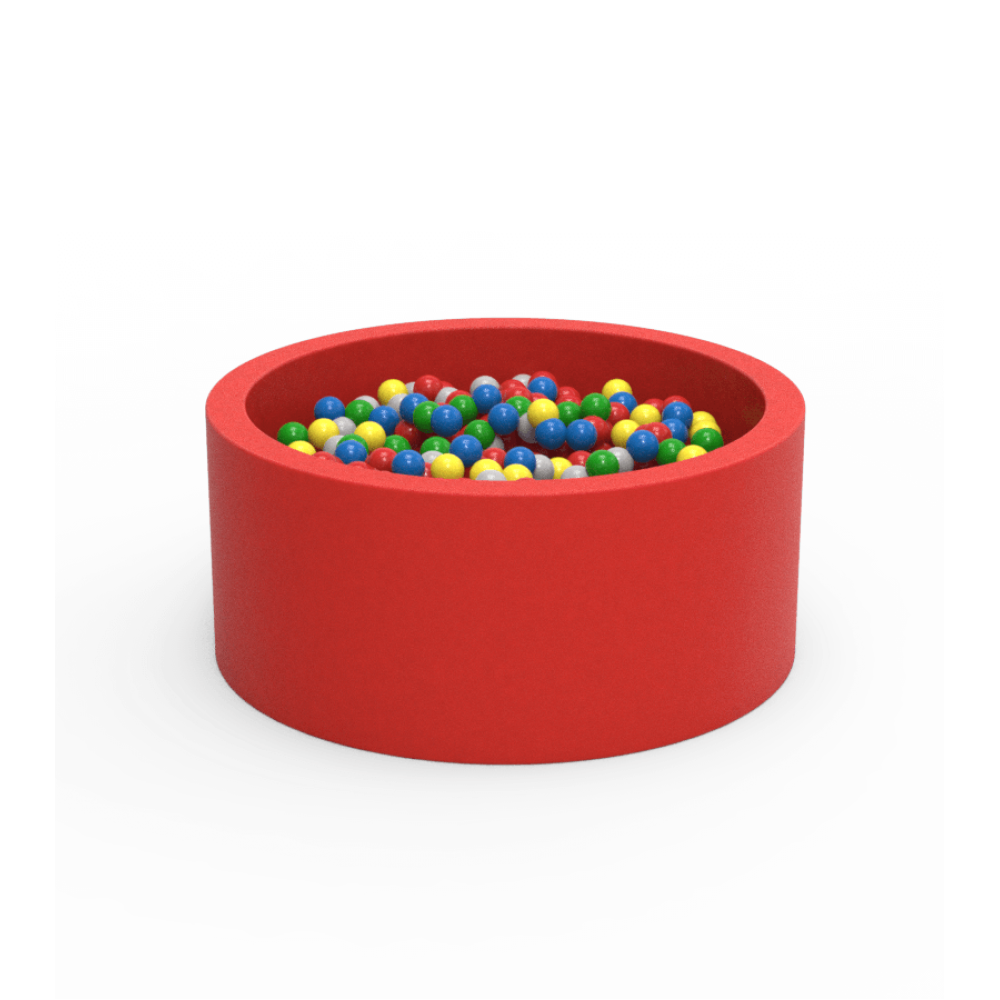Круглий сухий басейн з кульками Kidigo Lucky Red
