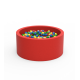 Круглий сухий басейн з кульками Kidigo Lucky Red