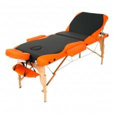 Масажний стіл RelaxLine Titan помаранчево-чорний