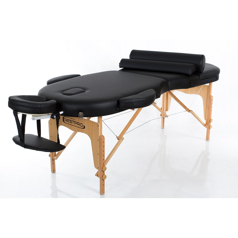 Массажный стол Restpro Vip Oval 3 чёрный