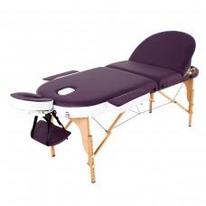 Массажный стол RelaxLine Mirage фиолетово-белый