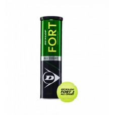 Мячи для тенниса Dunlop Fort TS, 4 шт, металлическая банка