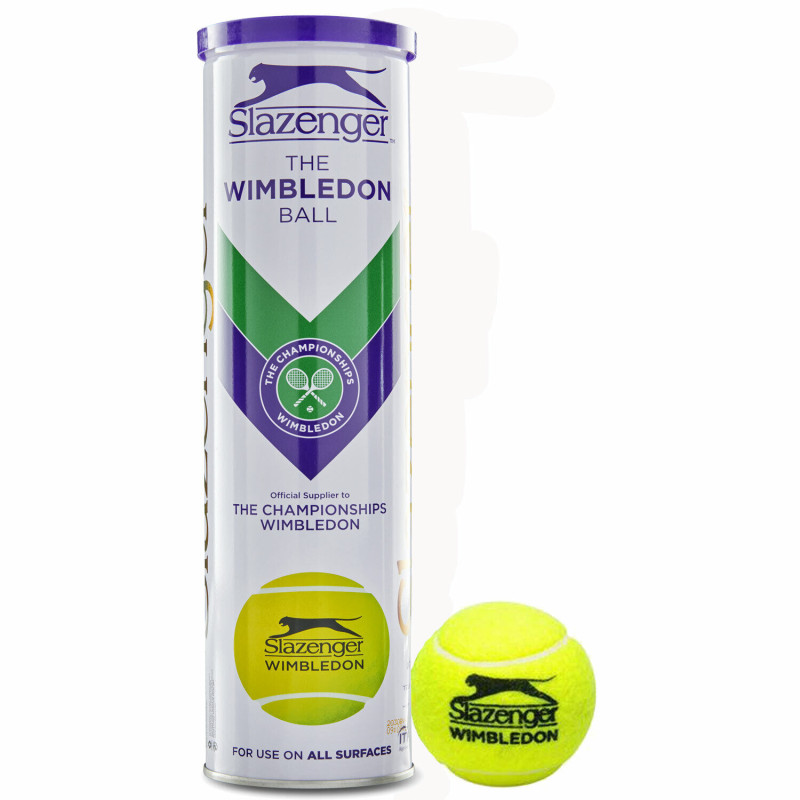 Мячи для тенниса Slazenger Wimbledon Ultra-Vis + Hydroguard, 4 шт.
