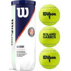 М'ячі для тенісу Wilson ROLAND GARROS ALL COURT, 3 шт.