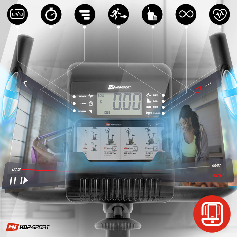 Велотренажер Hop-Sport 2070 Onyx Red