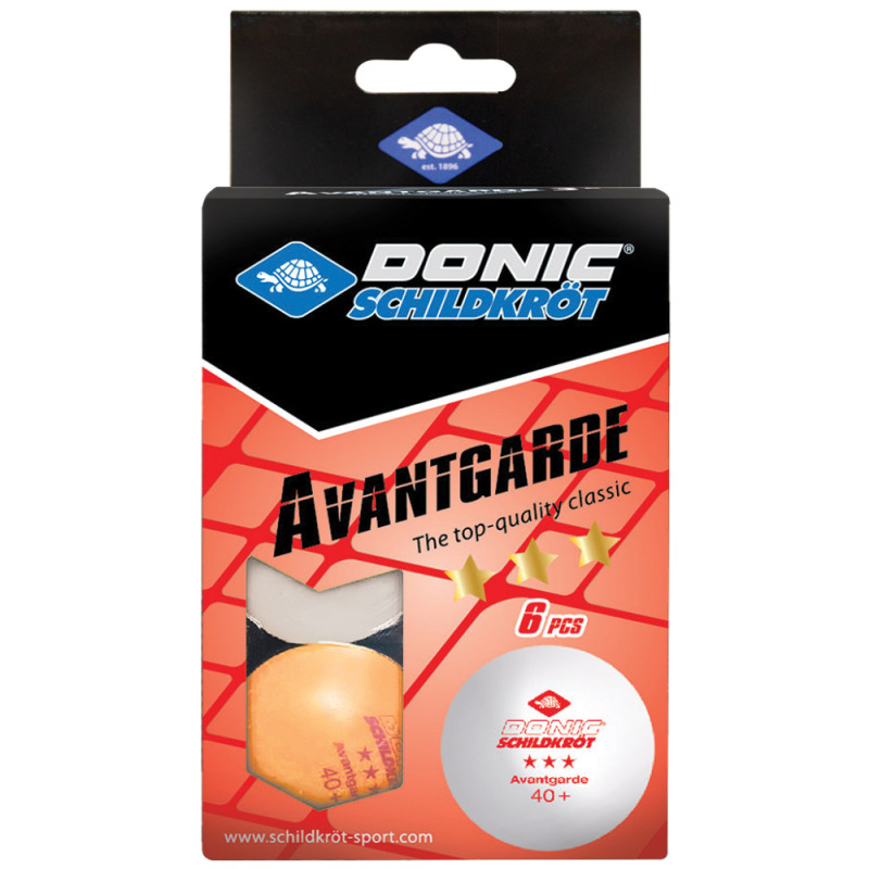 М'ячі для настільного тенісу Donic EXCLUSIVE (Advantgarde) 3* 40+ 6 шт white