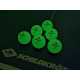 Мячи для настольного тенниса Donic Glow in the dark (6 шт.) 40+ green