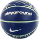 Мяч баскетбольный Nike EVERYDAY PLAYGROUND 8P GRAPHIC DEFLATED DEEP ROYAL BL/VAPOR GREEN/WH, размер 7