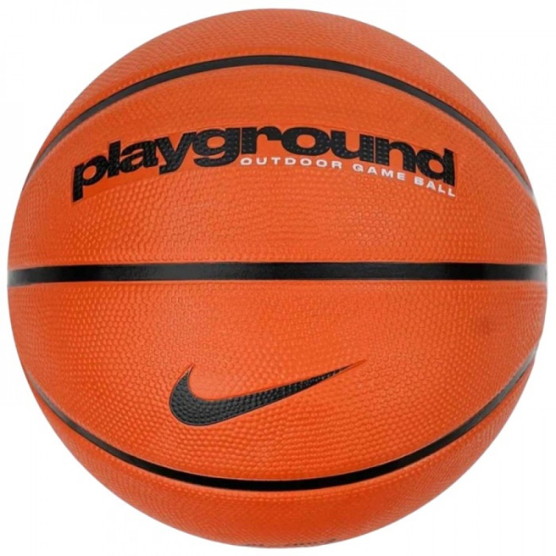 Мяч баскетбольный Nike EVERYDAY PLAYGROUND 8P GRAPHIC DEFLATED AMBER/BLACK/BLACK, размер 6