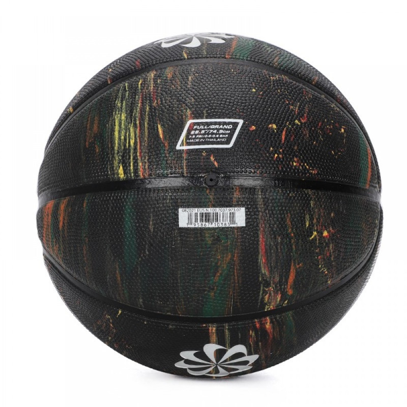 Мяч баскетбольный Nike EVERYDAY PLAYGROUND 8P NEXT NATURE DEFLATED MULTI/BLACK/BLACK/WHITE, размер 5