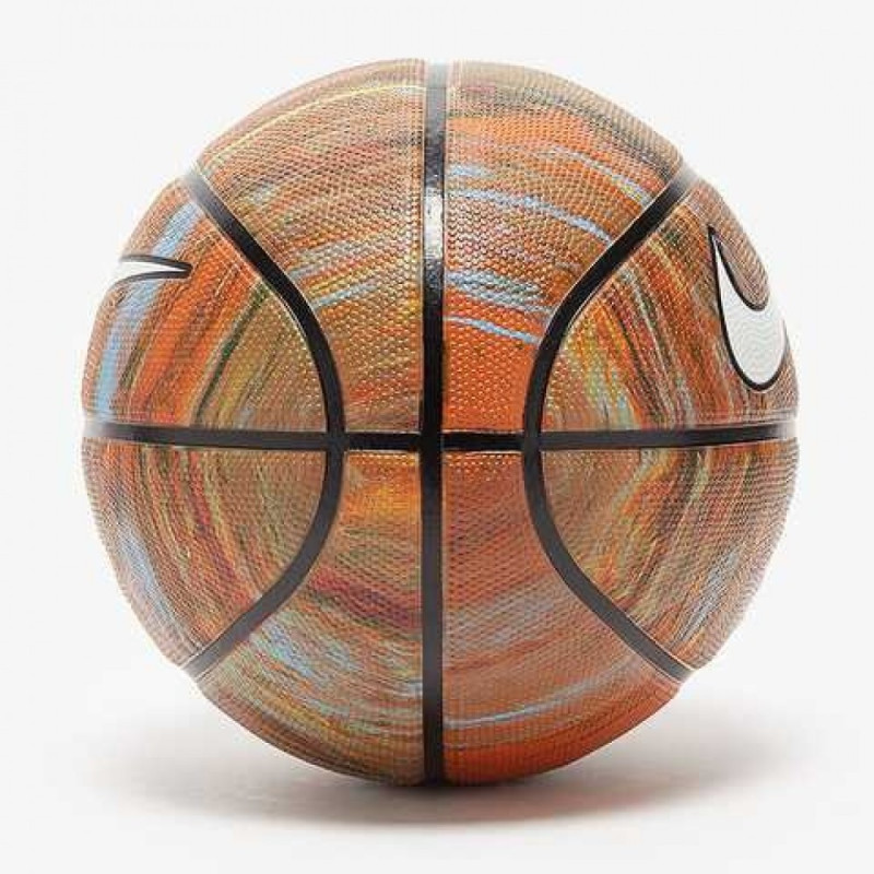 Баскетбольный мяч Nike EVERYDAY PLAYGROUND 8P NEXT NATURE DEFLATED MULTI/AMBER/BLACK/WHITE, размер 6