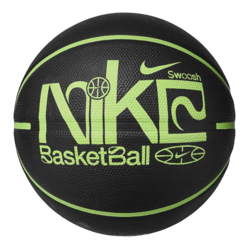 Мяч баскетбольный NIKE EVERYDAY PLAYGROUND 8P GRAPHIC DEFLATED BLACK/LIME BLAST/LIME BLAST, размер 7