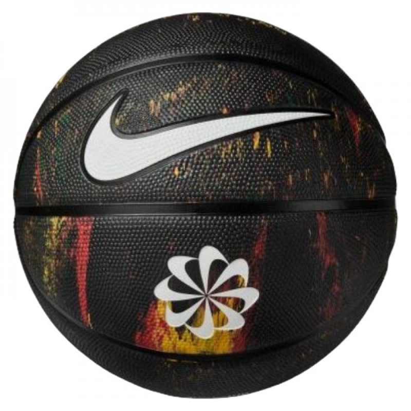 Мяч баскетбольный Nike EVERYDAY PLAYGROUND 8P NEXT NATURE DEFLATED MULTI/BLACK/BLACK/WHITE, размер 7