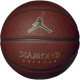 Мяч баскетбольный Nike JORDAN DIAMOND OUTDOOR 8P DEFLATED AMBER/BLACK/METALLIC GOLD/BLACK, размер 7
