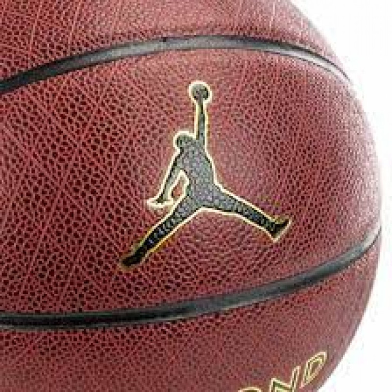 Мяч баскетбольный Nike JORDAN DIAMOND OUTDOOR 8P DEFLATED AMBER/BLACK/METALLIC GOLD/BLACK, размер 7