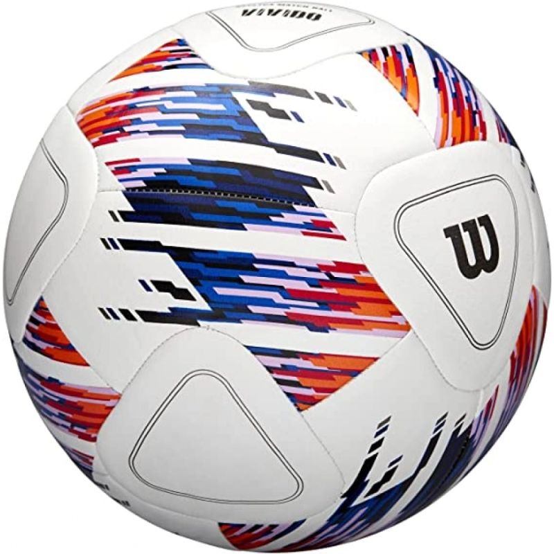 М'яч футбольний Wilson NCAA VIVIDO REPLICA SB Wh/Orange/Purp size 5